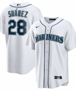 Eugenio SuÃ¡rez 28 Seattle Mariners Home Men Jersey - White