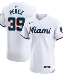 Eury Perez 39 Miami Marlins Home Elite Player Men Jersey - White