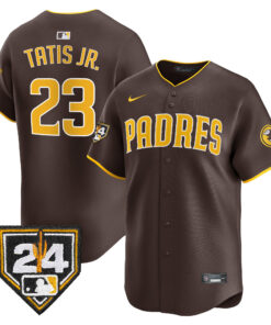 Fernando Tatis Jr. 23 San Diego Padres 2024 Spring Training Men Jersey - Brown
