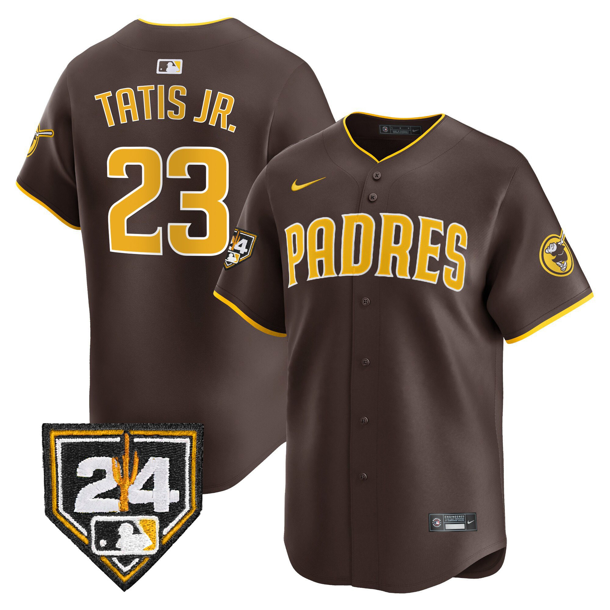 Fernando Tatis Jr. 23 San Diego Padres 2024 Spring Training Men Jersey - Brown