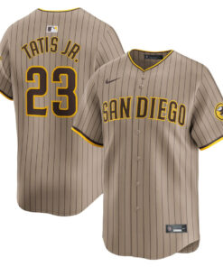 Fernando Tatis Jr. 23 San Diego Padres Alternate Limited Men Jersey - Tan