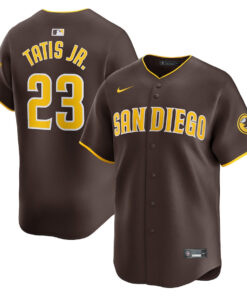 Fernando Tatis Jr. 23 San Diego Padres Away Limited Player Men Jersey - Brown