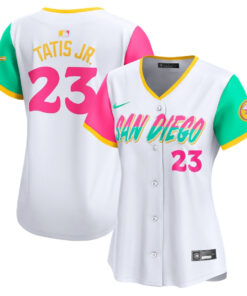 Fernando Tatis Jr. 23 San Diego Padres City Connect Limited Women Jersey - White