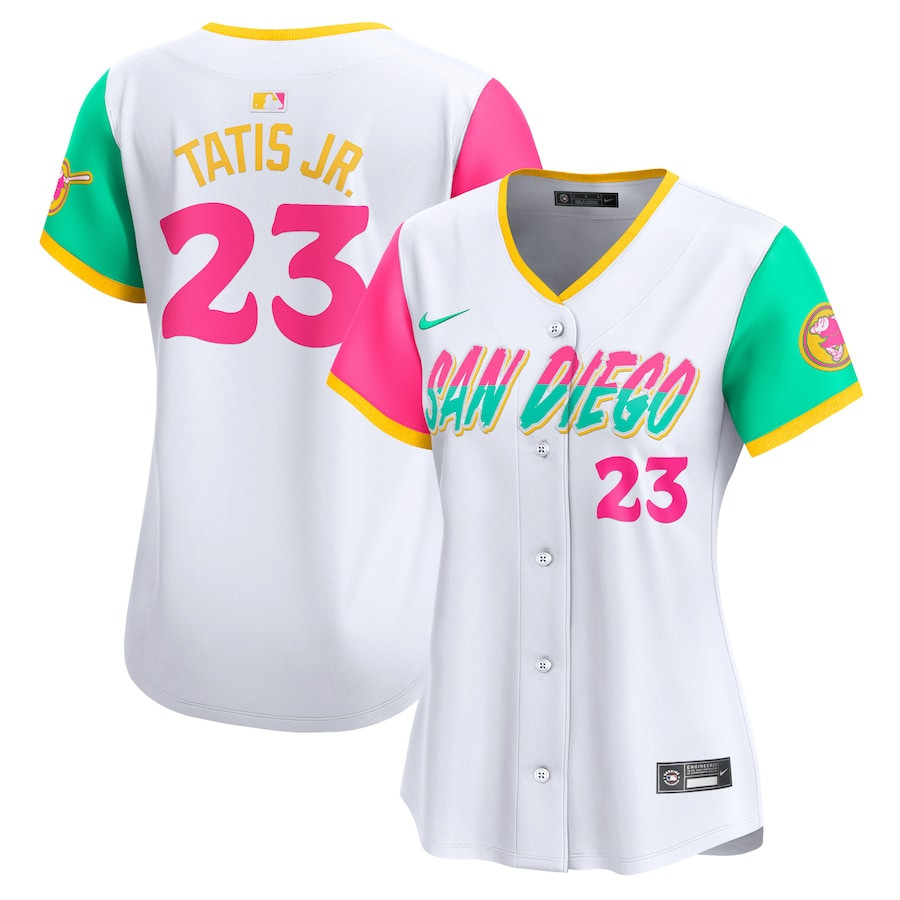 Fernando Tatis Jr. 23 San Diego Padres City Connect Limited Women Jersey - White