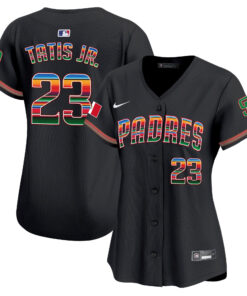 Fernando Tatis Jr. 23 San Diego Padres Mexico Women Jersey - Black