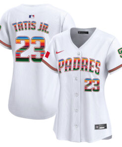 Fernando Tatis Jr 23 San Diego Padres Mexico Women Jersey - White