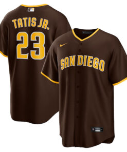 Fernando Tatis Jr. 23 San Diego Padres Road Men Jersey - Brown