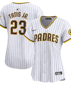 Fernando Tatis Jr. 23 San Diego Padres Women Home Limited Player Jersey - White