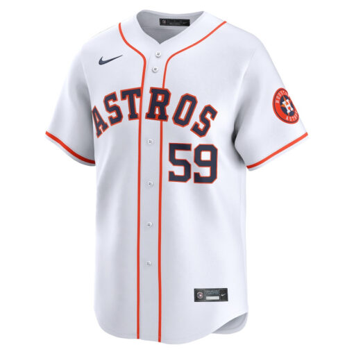 Framber Valdez 59 Houston Astros Home Limited Player Men Jersey - White - Image 2