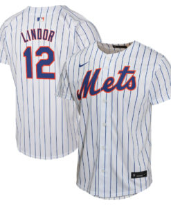 Francisco Lindor 12 New York Mets Home Game Player YOUTH Jersey - White