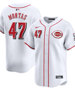 Frankie Montas 47 Cincinnati Reds Home Limited Player Men Jersey - White