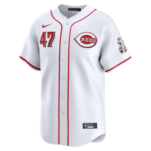 Frankie Montas 47 Cincinnati Reds Home Limited Player Men Jersey - White - Image 2