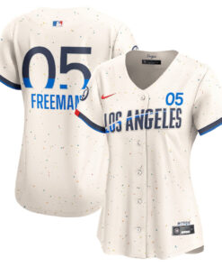 Freddie Freeman 5 Los Angeles Dodgers 2024 City Connect Limited Women Jersey - Cream