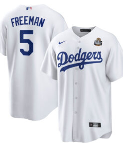 Freddie Freeman 5 Los Angeles Dodgers 2024 World Series Home Player Men Jersey - White