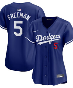 Freddie Freeman 5 Los Angeles Dodgers Alternate Limited Women Jersey - Royal