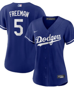 Freddie Freeman 5 Los Angeles Dodgers Alternate Women Jersey - Royal