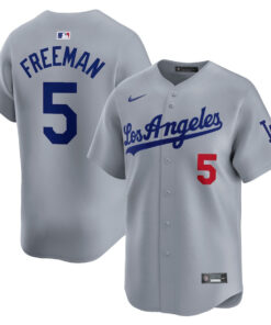 Freddie Freeman 5 Los Angeles Dodgers Away Limited Player Men Jersey - Gray
