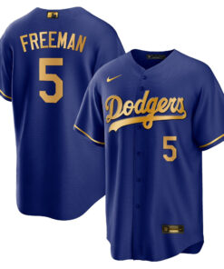 Freddie Freeman 5 Los Angeles Dodgers Baseball Men Jersey - Cool Royal Gold