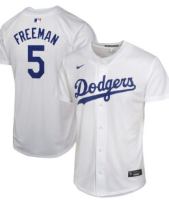 Freddie Freeman 5 Los Angeles Dodgers Home Game Player YOUTH Jersey - White