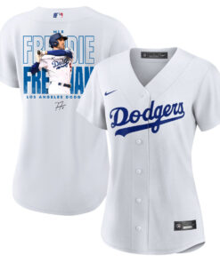 Freddie Freeman 5 Los Angeles Dodgers Signed Home Run 2023 Home Player Women Jersey - White