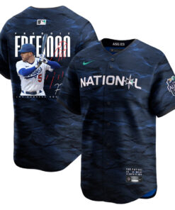 Freddie Freeman 5 Los Angeles Dodgers Signed Logo 2023 All-Star Game Limited Player Men Jersey - Royal