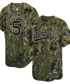 Freddie Freeman 5 Los Angeles Dodgers USMC Alternate Limited Men Jersey - Woodland