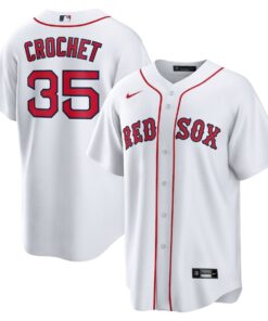 Garrett Crochet 35 Boston Red Sox Home Men Jersey - White