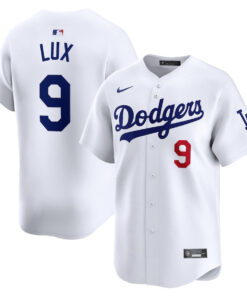 Gavin Lux 9 Los Angeles Dodgers Home Limited Player Men Jersey - White
