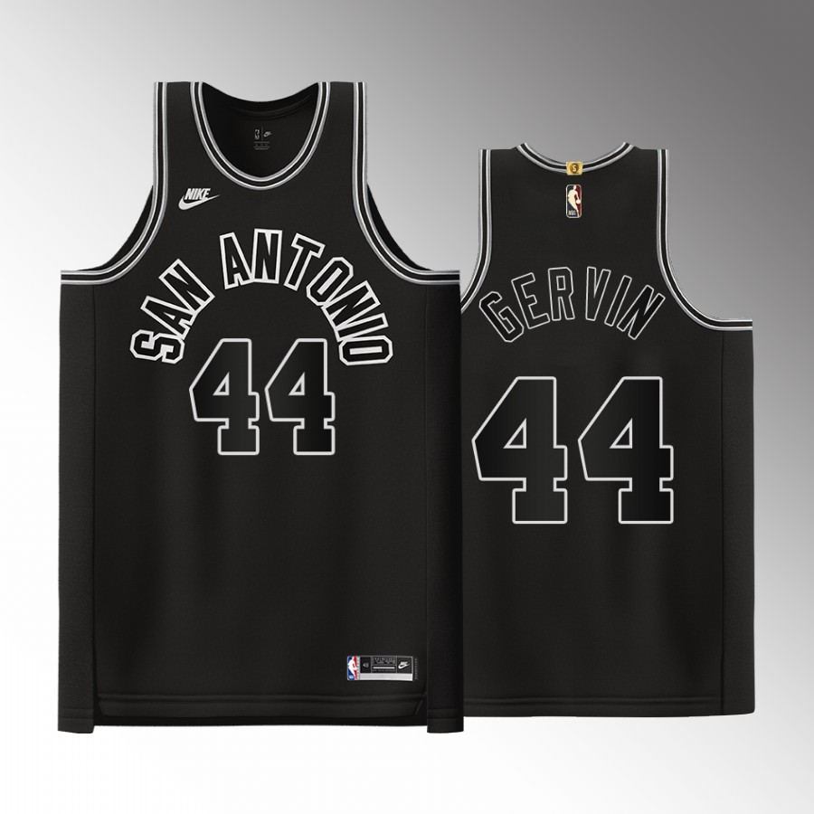 George Gervin 44 San AntonioClassic Spurs 50 Years Classic Edition Jersey Black - JS931