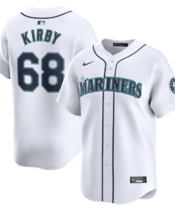 George Kirby 68 Seattle Mariners Home Limited Player Men Jersey - White
