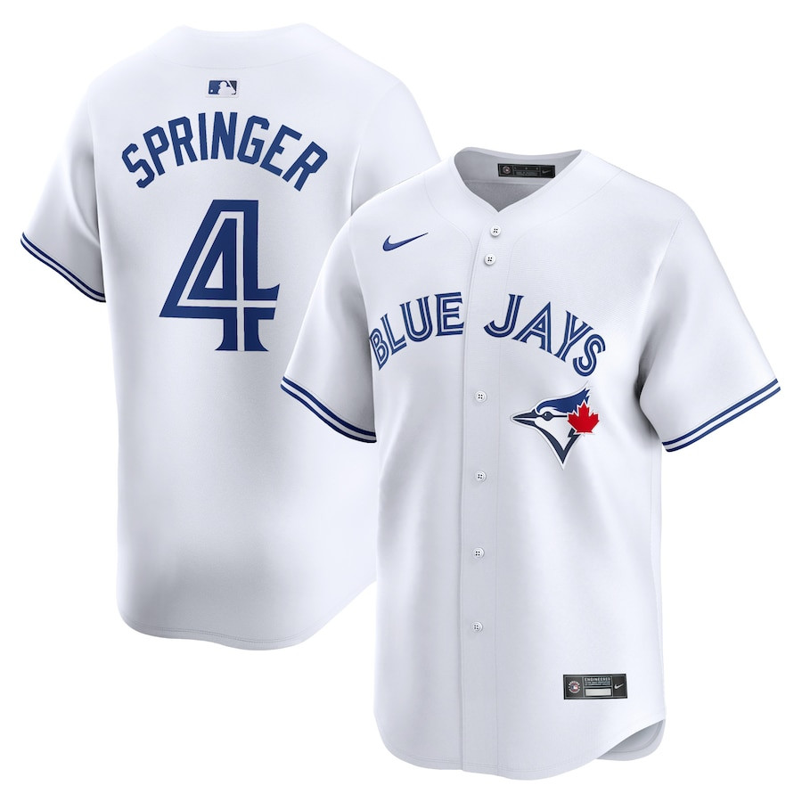 George Springer 4 Toronto Blue Jays Home Limited Player Men Jersey - White