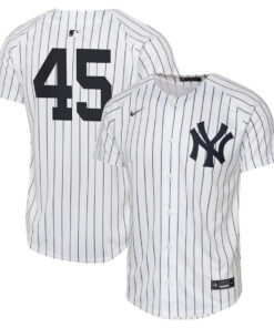 Gerrit Cole 45 New York Yankees Home Limited YOUTH Jersey - White
