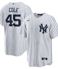 Gerrit Cole 45 New York Yankees Home Men Jersey - White