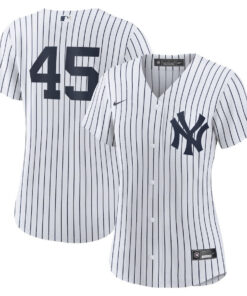 Gerrit Cole 45 New York Yankees Women's Home Player Jersey - White