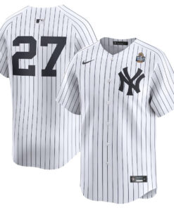 Giancarlo Stanton 27 New York Yankees 2024 World Series Home Limited Men Jersey - White
