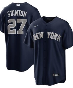 Giancarlo Stanton 27 New York Yankees Alternate Men Jersey - Navy
