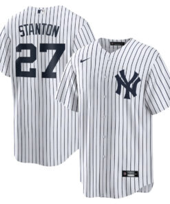 Giancarlo Stanton 27 New York Yankees Home Men Jersey - White