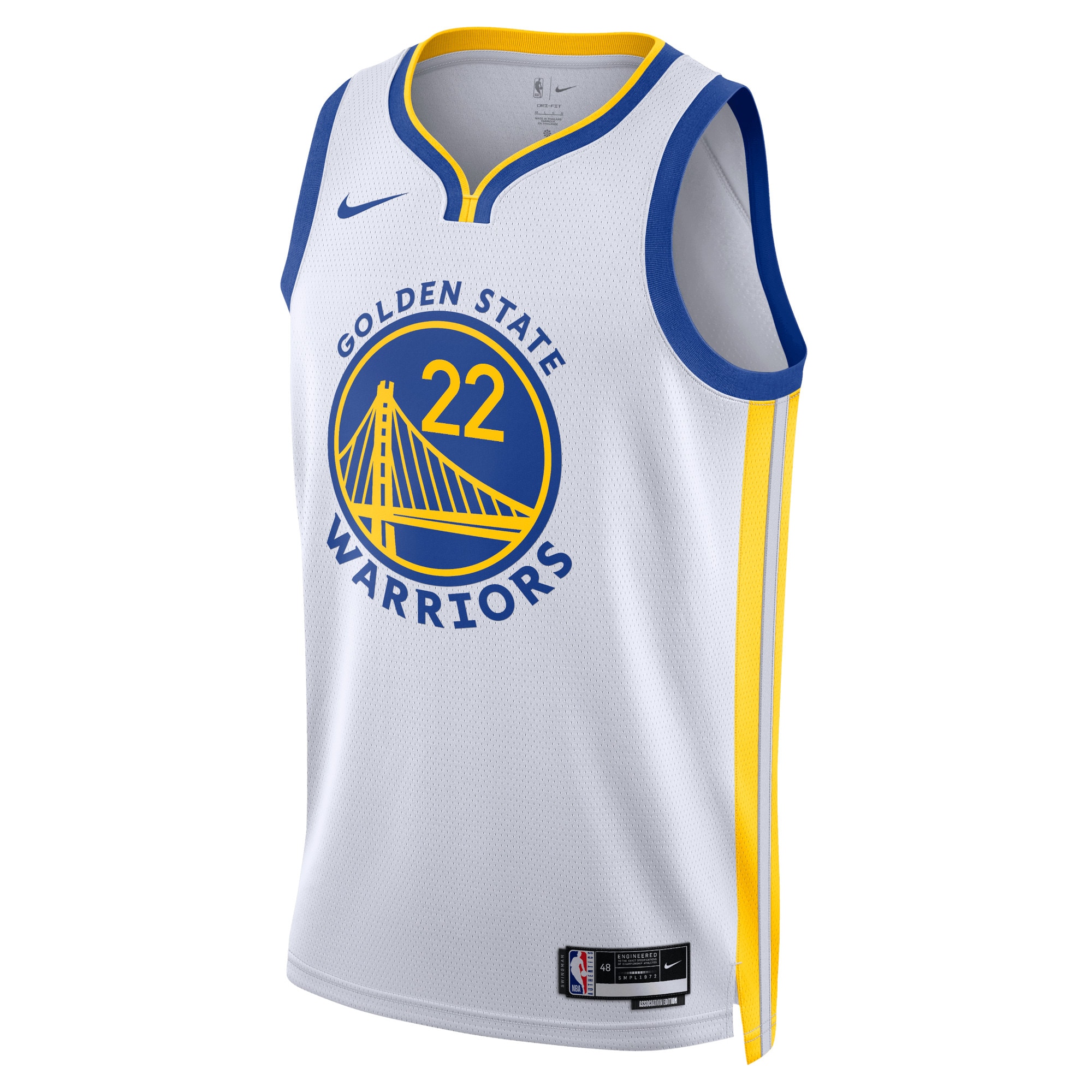 Golden State Warriors Association Edition Swingman Jersey - White - Andrew Wiggins - Unisex - JS589