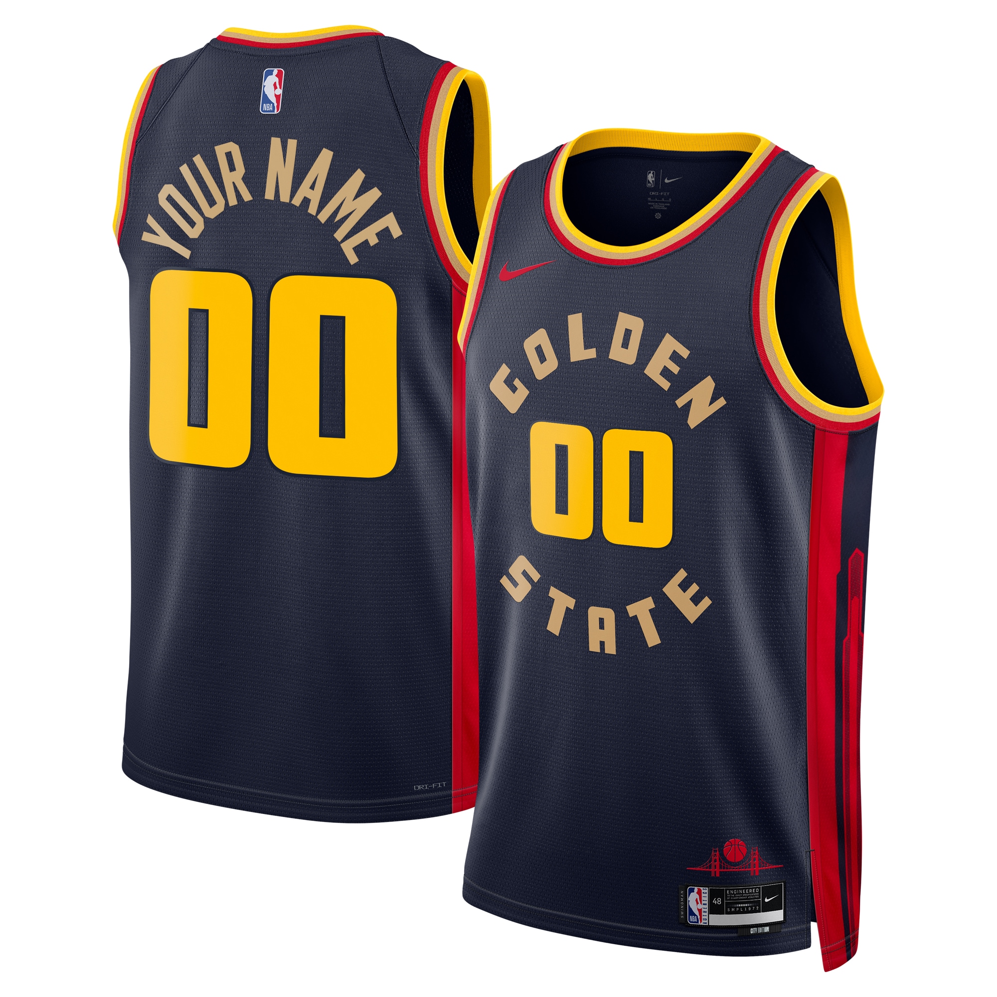 Golden State Warriors City Edition Swingman Jersey 2024 - Custom - Unisex - JS800