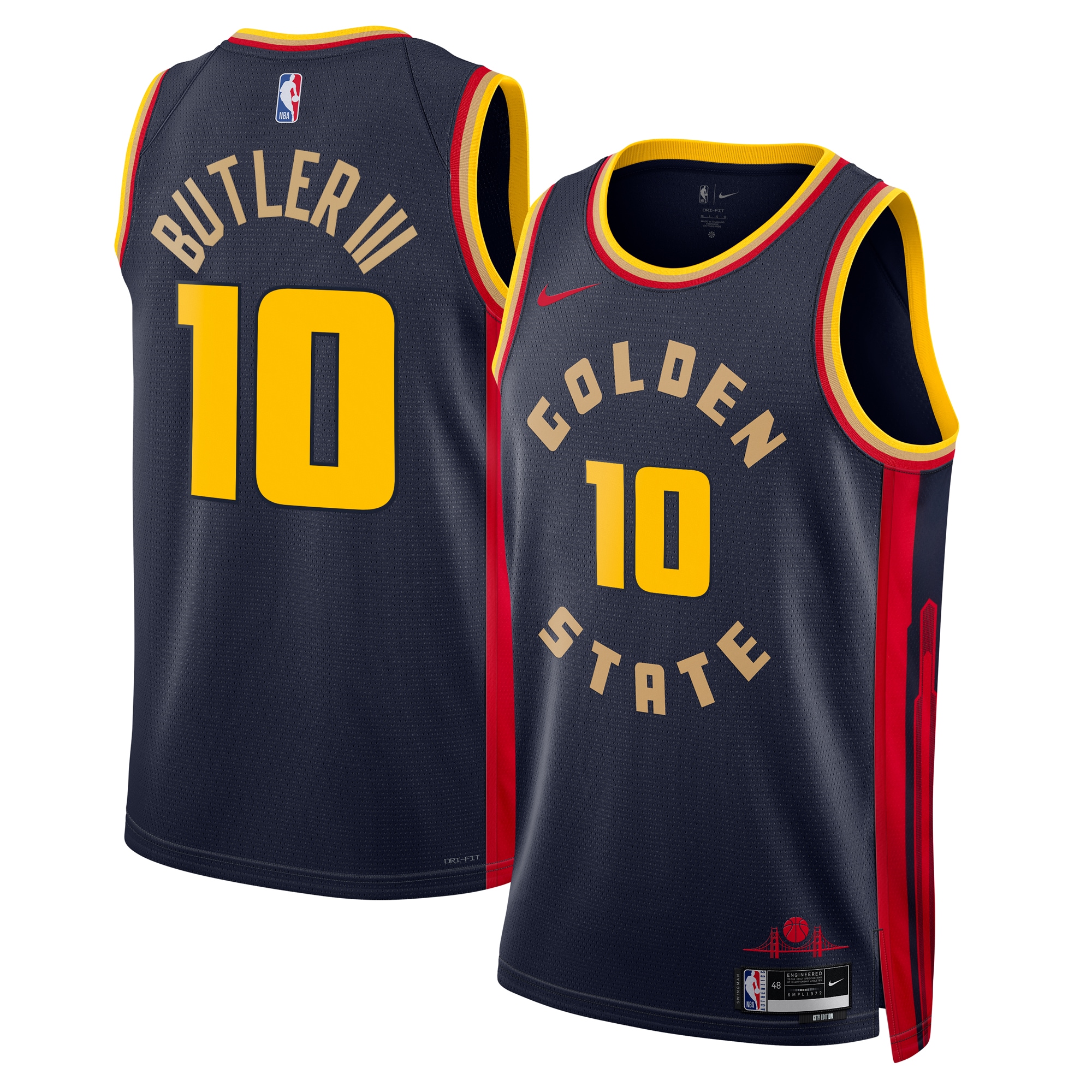 Golden State Warriors City Edition Swingman Jersey 2024 - Navy - Jimmy Butler III - Unisex - JS976
