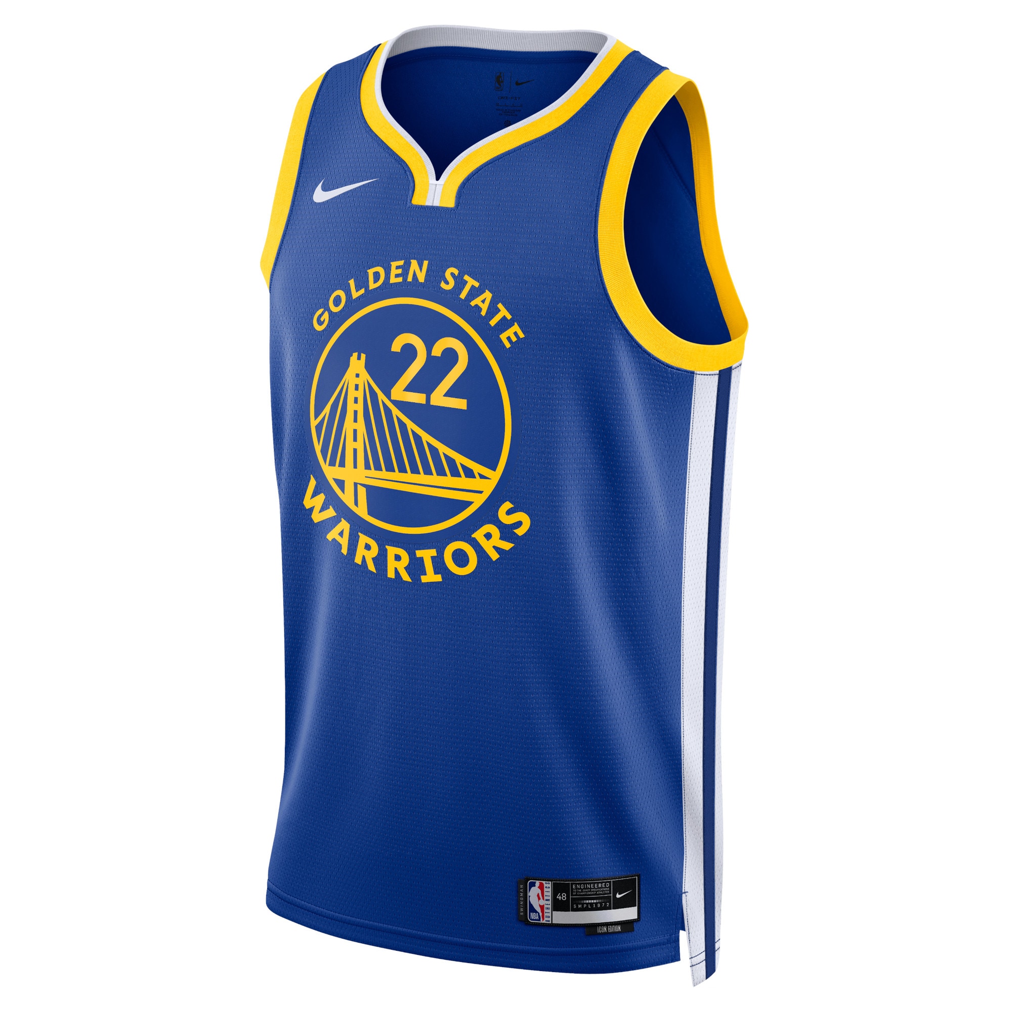 Golden State Warriors Icon Edition Swingman Jersey - Royal - Andrew Wiggins - Unisex - JS858