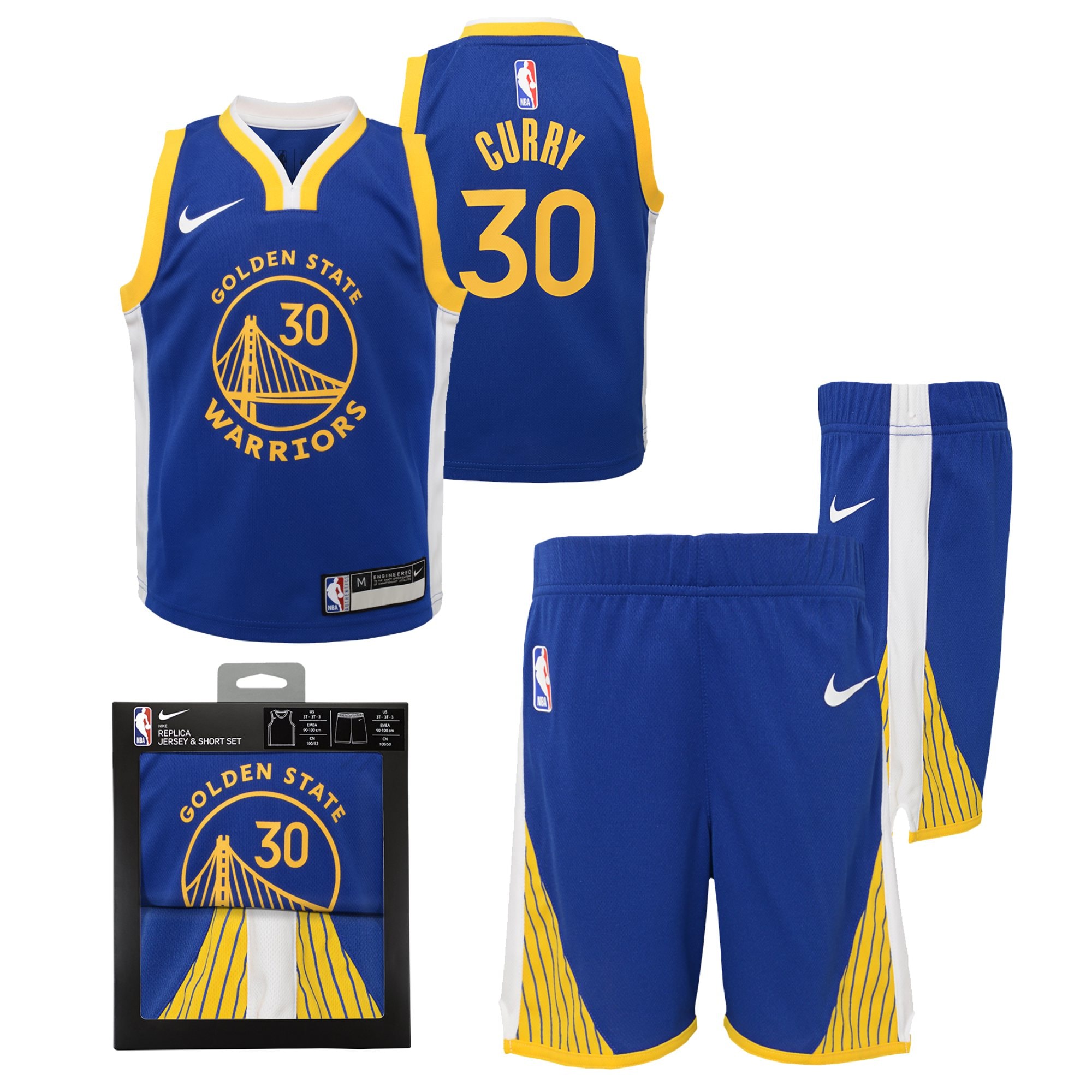 Golden State Warriors Icon Jersey Box Set - Stephen Curry - Toddler - JS651