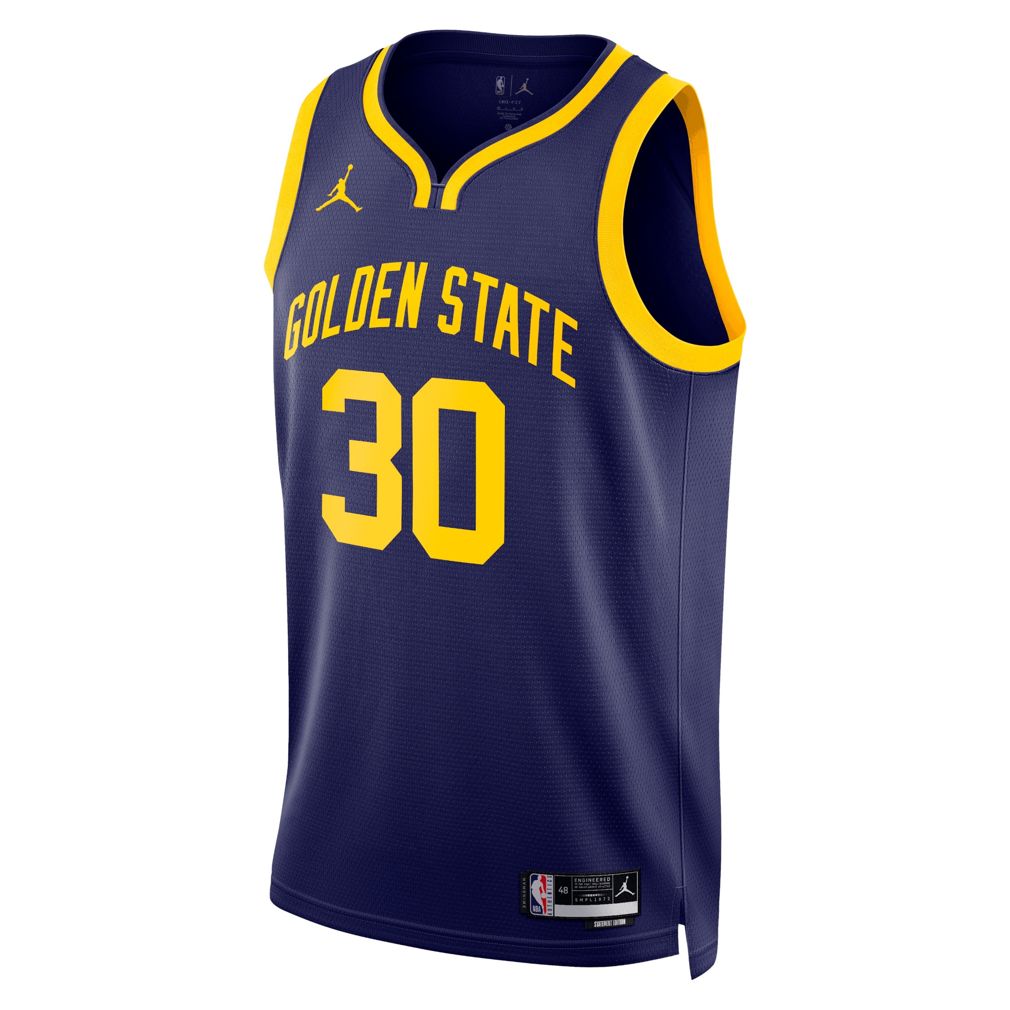 Golden State Warriors Jordan Statement Edition Swingman Jersey - Blue - Stephen Curry - Unisex - JS522