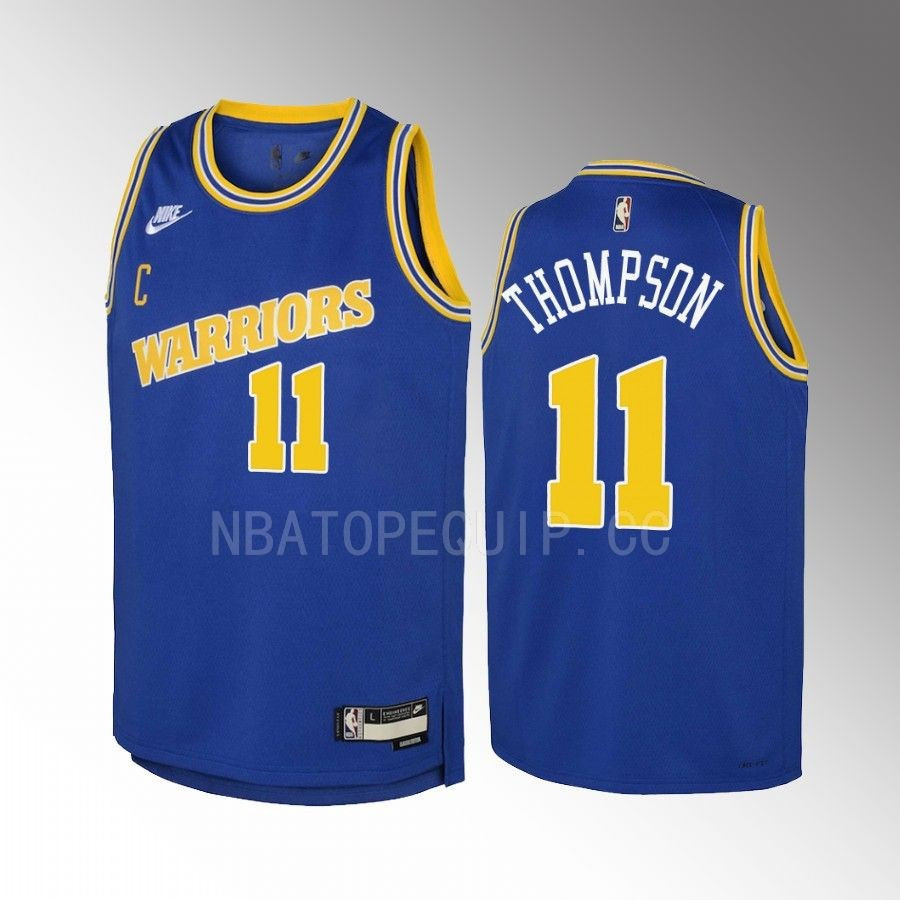 Golden State Warriors Klay Thompson 11 Classic Edition Blue Youth Jersey Swingman - JS756