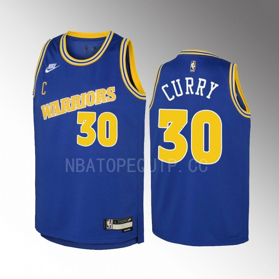 Golden State Warriors Stephen Curry 30 Classic Edition Blue Youth Jersey Swingman - JS427