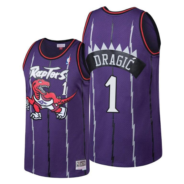 Goran Dragic Toronto Raptors Hardwood Classics Purple Jersey - Men Jersey - JS302
