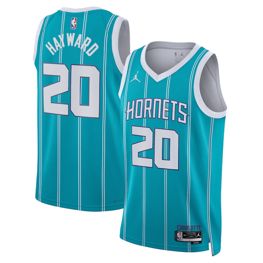 Gordon Hayward 20 Charlotte Hornets Unisex Swingman Jersey - Icon Edition - Teal - JS575