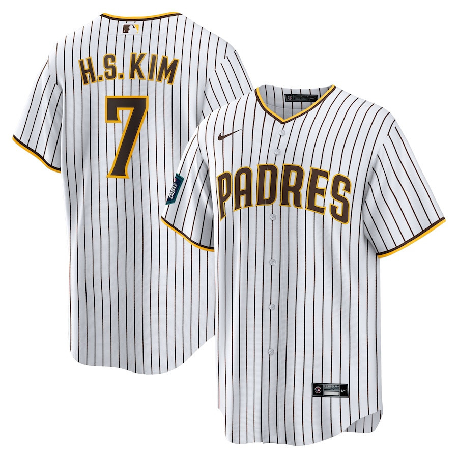 Ha-Seong Kim 7 San Diego Padres 2024 MLB World Tour Seoul Series Home Jersey - White