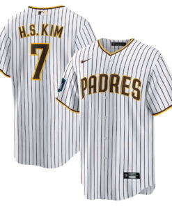 Ha-Seong Kim 7 San Diego Padres 2024 MLB World Tour Seoul Series Home Player Men Jersey - White