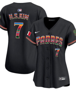 Ha-Seong Kim 7 San Diego Padres Mexico Women Jersey - Black